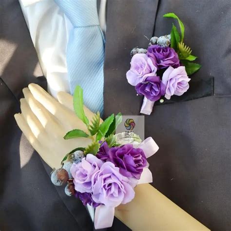 Handmade Wedding Corsage Groom Boutonniere Bride Bridesmaid Wrist