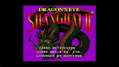 SNES Shanghai II Dragon S Eye Gameplay Overview No Commentary YouTube