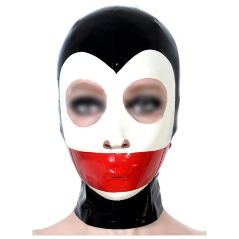 Latex Mask With Red Latex Band Sq Latexsm