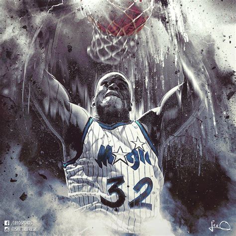 Shaquille O'Neal Orlando Magic NBA Artwork by skythlee on DeviantArt