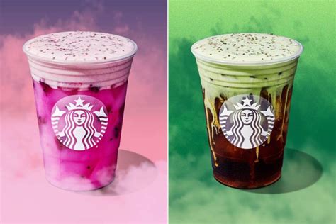 Starbucks New Wicked Drinks Glindas Pink Potion And Elphabas Cold