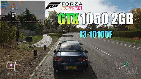 GTX 1050 2GB Forza Horizon 4 2021 Ft I3 10100F YouTube