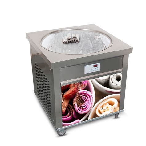 ETL 70cm Pan Roll Ice Cream Machine Snack Food Machine China Fry Ice