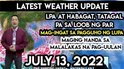 Pagasa Weather Forecast Today July Mang Tani Weather Report