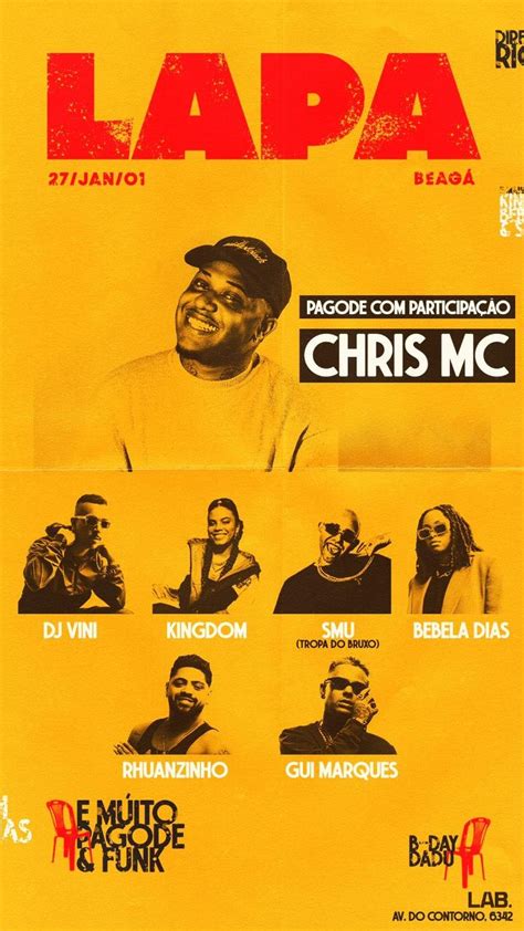 Lapa Participa O Especial Pagode Do Chris Mc Gui Marques Em Belo