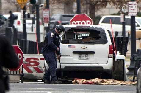 Photos From The Scene After A Vehicle Strikes White House Security