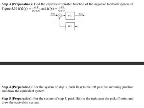 Solved Step Preparation Find The Equivalent Transfer Chegg