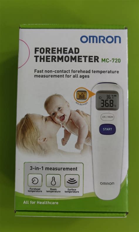 OMRON Forehead Thermometer MC 720 Non Contact Measurement Health