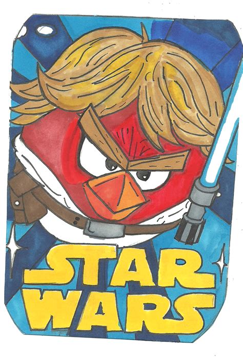 Angry Bird Star Wars 1: Luke Skywalker by fORCEMATION on DeviantArt