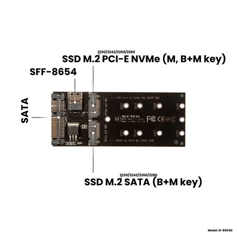 Адаптер-Переходник (Плата Расширения) Для Ssd M.2 Sata (B+M Key) В ...