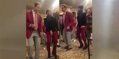 WATCH! Alabama Coach Nick Saban gets down while recruiting ...