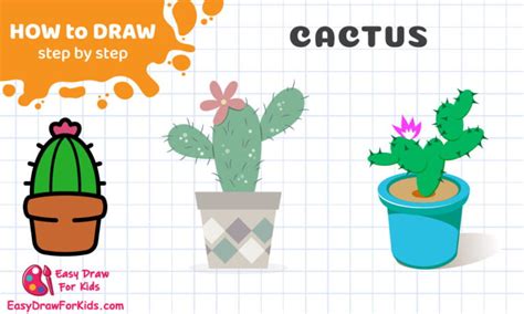 How To Draw A Cactus - 3 Ways (With Pictures)