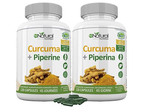 Cúrcuma Piperina Turmeric En Cápsulas 95 De Curcumina Y Piperina