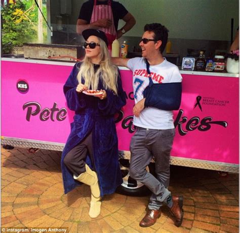 She S Got A Naughty Streak Imogen Anthony Shows Rebellious Side Teaming Slogan Top With Bikini