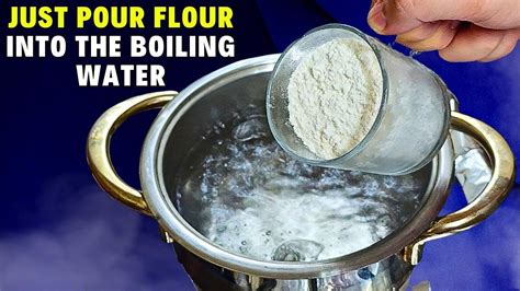 Just Pour Flour Into The Boiling Water I No Longer Shop In Stores