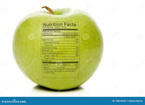 apple nutrition facts stock image image  groceries