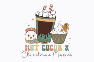 Retro Christmas Hot Cocoa Movies Png Graphic By Svg Box Creative Fabrica