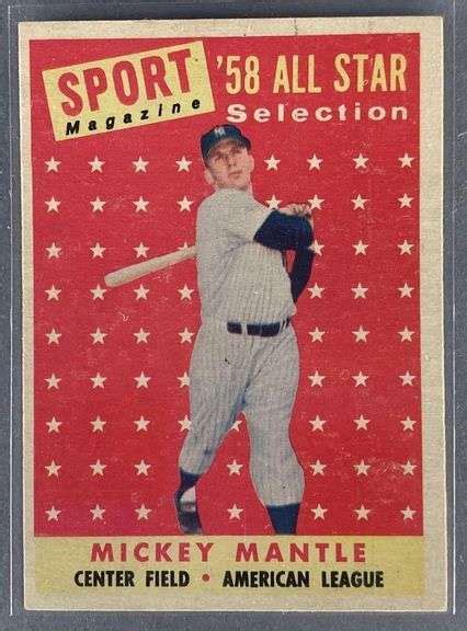 Topps Mickey Mantle All Star Matthew Bullock Auctioneers