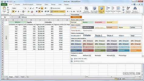 Cómo poner énfasis 1 en Excel