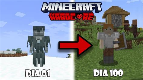 SOBREVIVI 100 DIAS COMO UM ESQUELETO STRAY NO MINECRAFT HARDCORE E