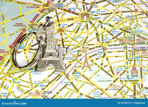 Paris Monuments Map Stock Photography | CartoonDealer.com #54358412