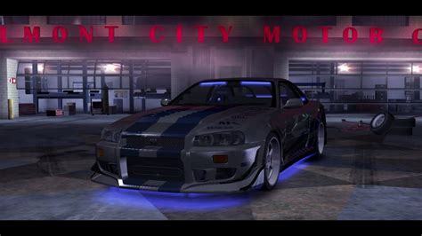 Paul Walker 2f2f Nissan Skyline R34 Gtr Customization Need For Speed