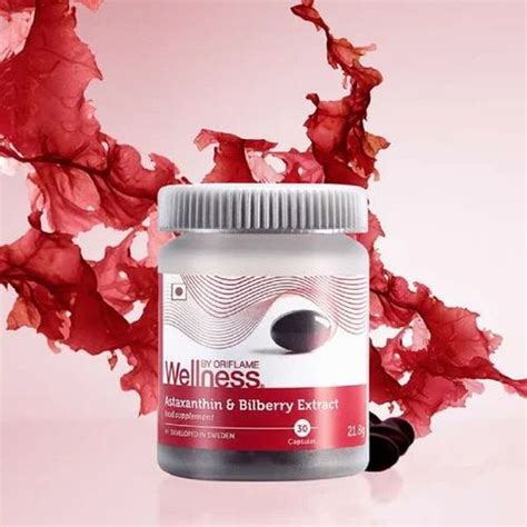 Oriflame Wellness Astaxanthin And Bilberry Extract 30 Capsules At Rs