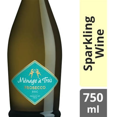 Menage A Trois Prosecco Italy Sparkling White Wine 750 Ml 750 ML Fry