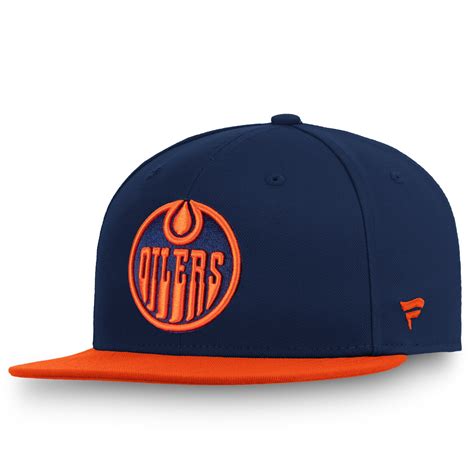 Men's Edmonton Oilers Fanatics Branded Navy Alternate Logo Fitted - Hat