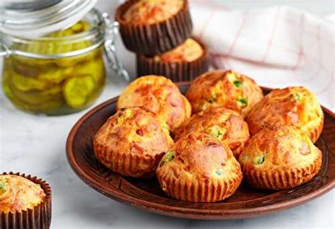 Muffins salés au jambon et petits pois au thermomix de Plat et Recette