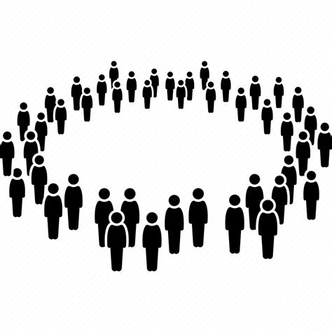 Surround Surrounded People Surrounding Crowd Circle Circling Icon