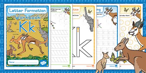 Grade 1 Letter Formation Workbook Kk L Enseignant A Fait