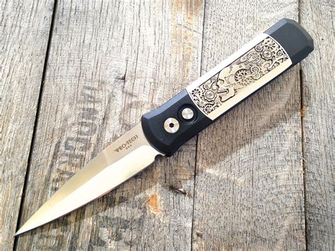 Protech Godson Steampunk Automatic Knife 315 Satin