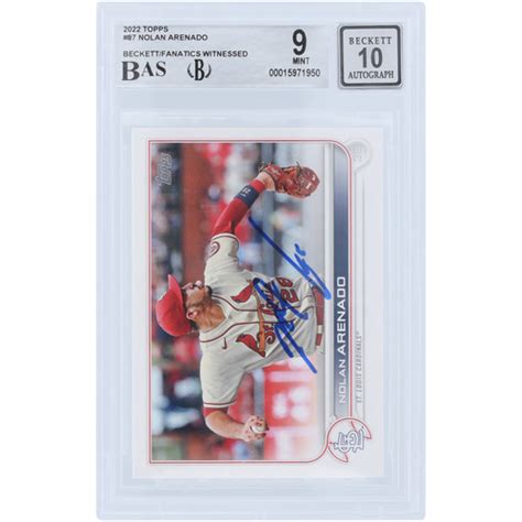 Nolan Arenado St Louis Cardinals Autographed Topps Series