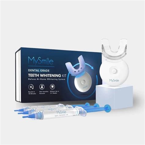 Mysmile Teeth Whitening Kit With Led Light 10 Min Non Sensitive Fast Teeth Whitener With 3