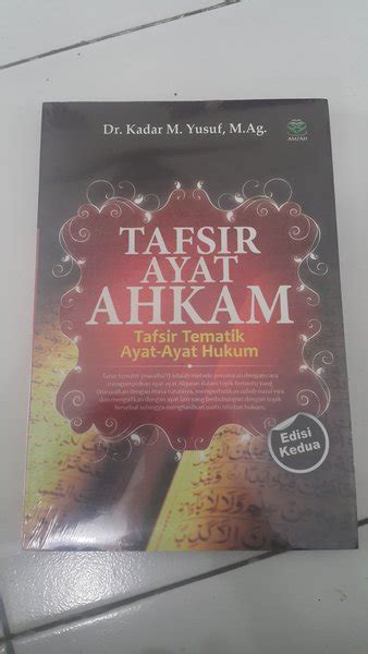 Jual Tafsir Ayat Ahkam Edisi Kedua Di Lapak Toko Buku Aris Baperti