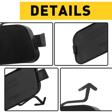 Front Bumper Tow Trailer Hook Eye Cover Cap Fit For Hr V