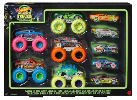 Mattel Hot Wheels Monster Trucks Glow In The Dark Collection Pk Fred Meyer