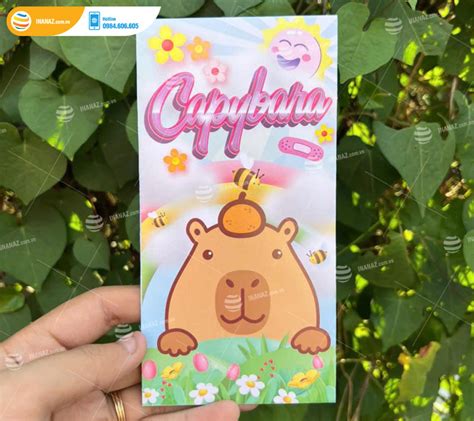 Xu hướng mẫu bao lì xì Capybara đẹp hot trend dịp Tết