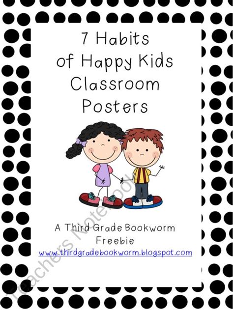 7 Habits Of Happy Kids Classroom Poster Set Product From Third Grade