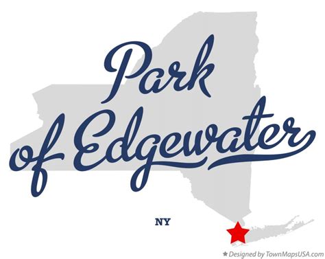 Map of Park of Edgewater, NY, New York