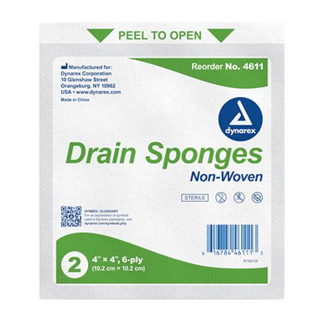 Buy Dynarex Drain Sponges Sterile 4 X 4 Inch At Riteway Medical