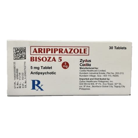 Bisoza Aripiprazole 5mg 1 Tablet Prescription Required Watsons