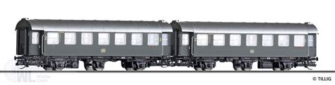 Modellbahnen Licht Tillig 01092 Umbauwagen Set DB Ep III 2 Tlg TT