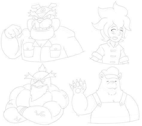 Warioware characters sketching by RahzorArt on DeviantArt