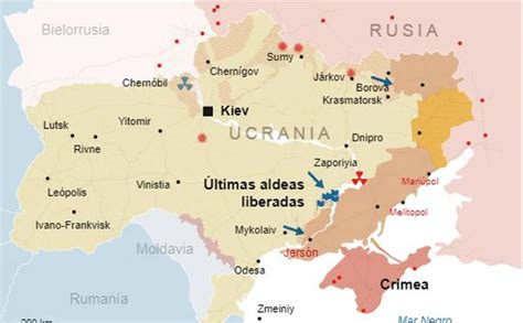 Mapa de la guerra en Ucrania hoy así está el control ruso de las