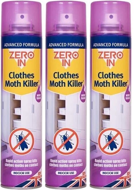 Zero In Clothes Moth Killer 300ml Aerosol Transparent Surface Treatment