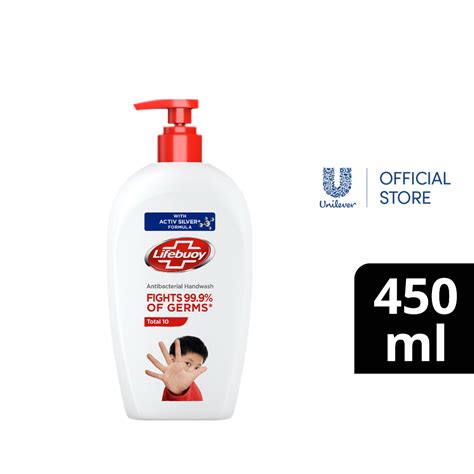 Lifebuoy Antibacterial Hand Wash Total 10 450ml Shopee Philippines