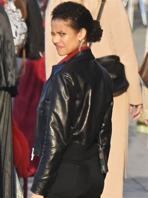 Abby Lift Leather Jacket Gugu Mbatha Raw Lift Jacket