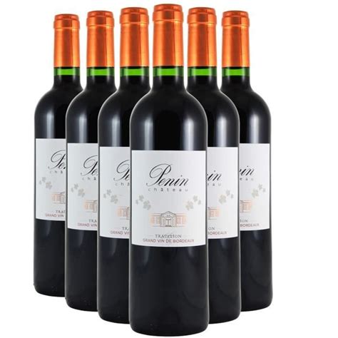 Château Penin Tradition Rouge 2018 Lot de 6x75cl Vin Rouge de